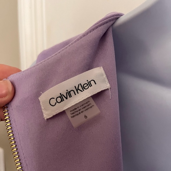 Calvin Klein Purple Sheath Dress Size 6 - Picture 3 of 4